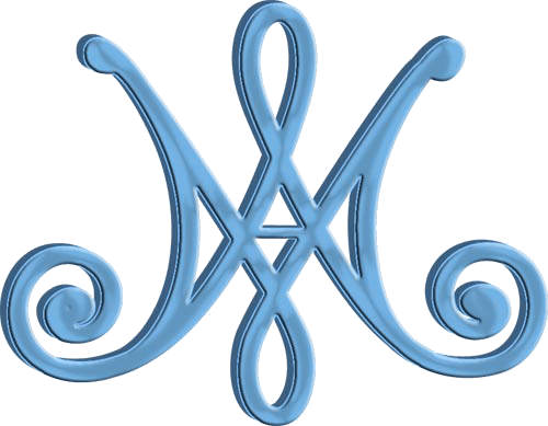 Monogramme Marial cursive