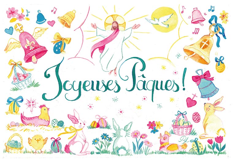 Carte Postale Joyeuses Pâques