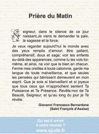  Prière de Saint François